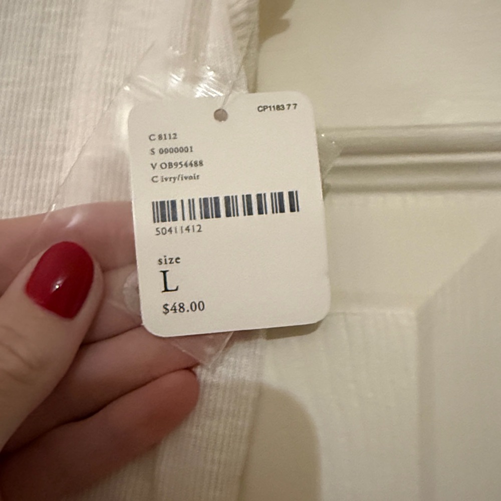 NWT Free People Ribbed Tee - Picture 3 of 3